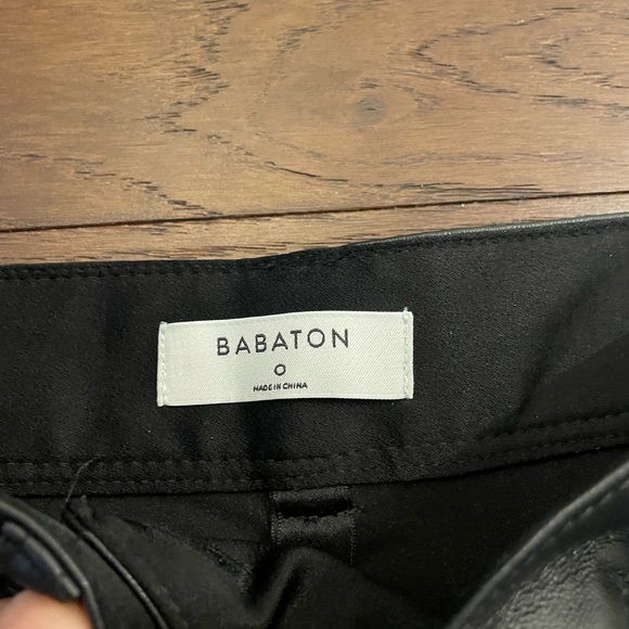 Aritzia Babaton Leather Pants- Size 0 - Picture 2 of 3